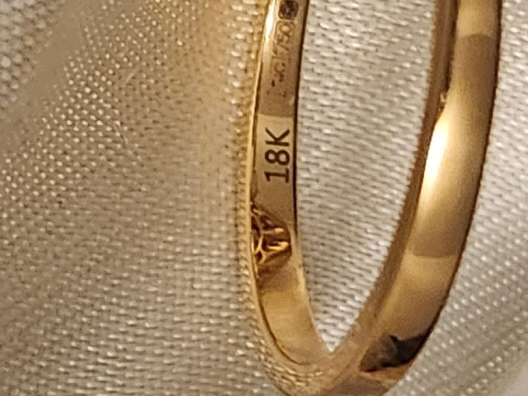  18CT Size P RING Yellow Gold 2.25 Ct. AAA Grade 10X7 Turkizite SI G-H 33 Baguette Diamond  