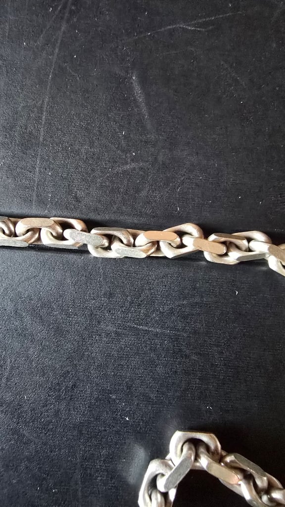 Men's Solid 925 Sterling Silver Curb Chain Necklace ( 46 grams in weight )