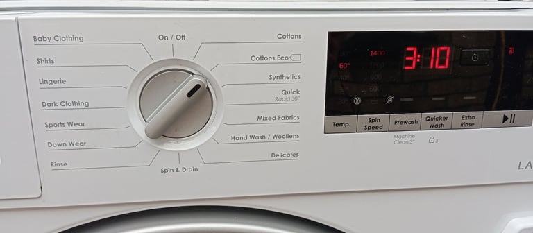 Lamona integrated washing machine 1400 spin 8kg 