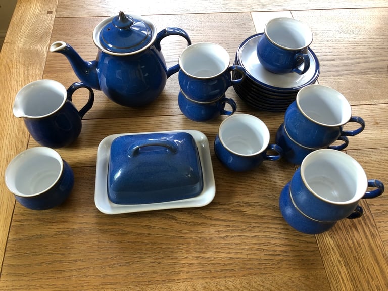 Denby Imperial Blue Tea Set