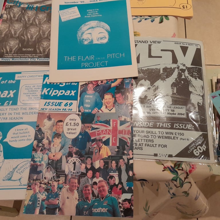 Manchester City programs, fanzines.