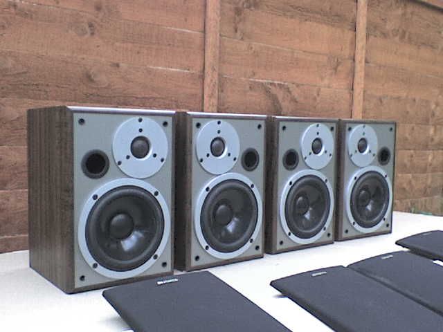 4 x 60W Aiwa SX-LM6 Stereo Speakers with a Proper 25 mm HF Unit 