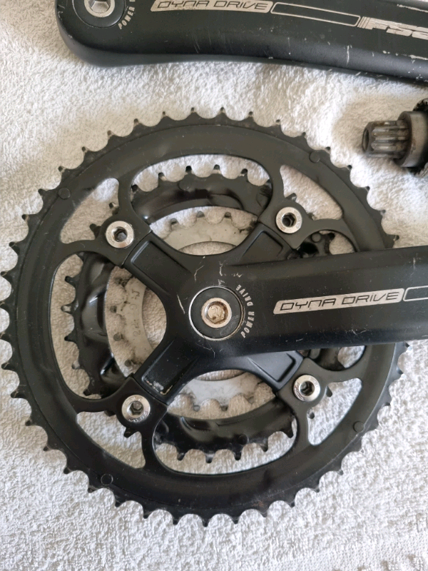 Bike Bicycle Crankset Chainring x3 speed Fsa Dyna Drive 