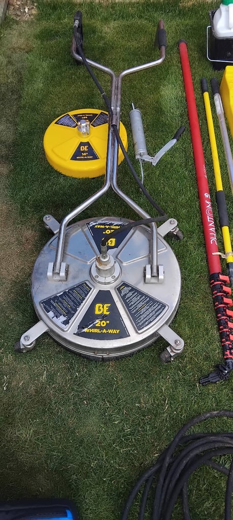 image for 20" Whirl-A-Way Surface Cleaner - Stainless Steel