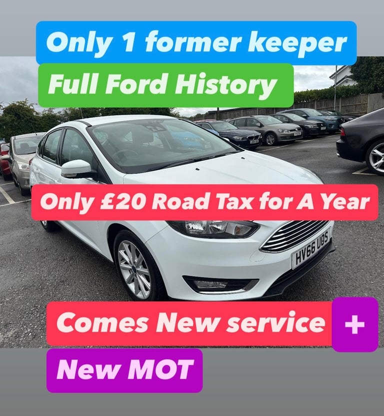 2016 Ford Focus 1.0T EcoBoost Titanium Euro 6 (s/s) 5dr HATCHBACK Petrol Manual