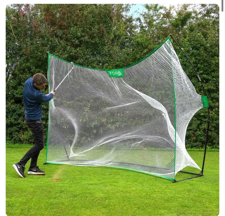 Forb golf practice net with hitting mat 