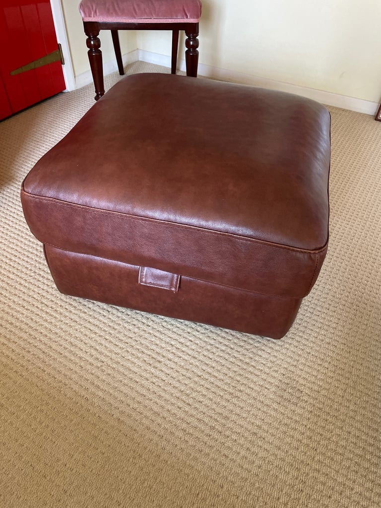 image for Large Leather Footstool 