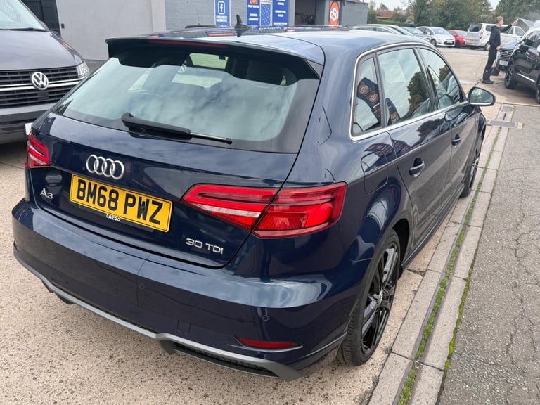 2019 Audi A3 1.6 TDI 30 S line Sportback Euro 6 (s/s) 5dr HATCHBACK Diesel Manual