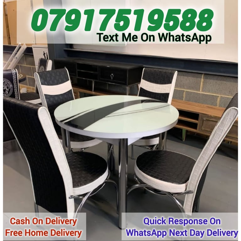 Dining Round table with 4 chairs