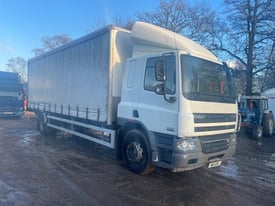 DAF TRUCKS CF65 [Phone number removed]ton 26ft curtain side truck with tail lift Manaul 