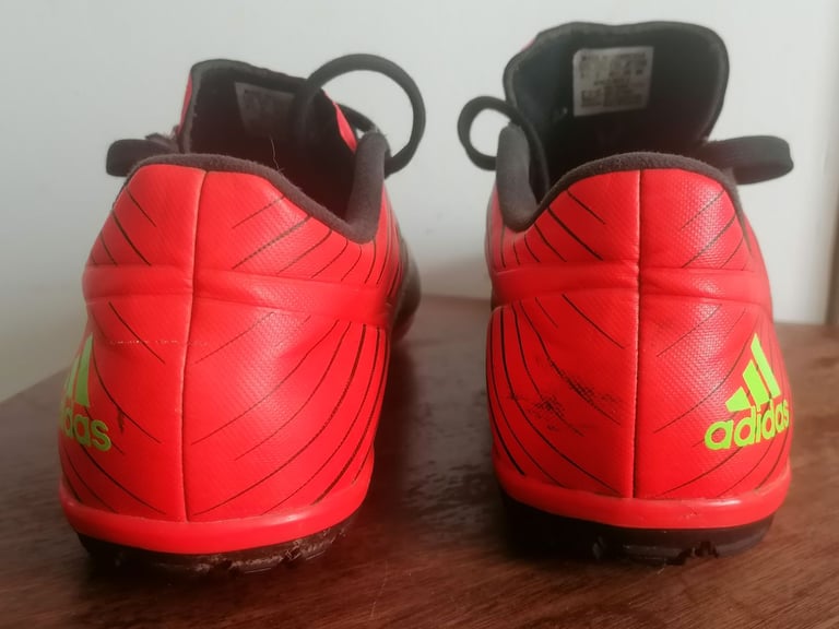 Adidas Messi Turf Soccer Shoes Green Black, red colour. Uk size - 9.