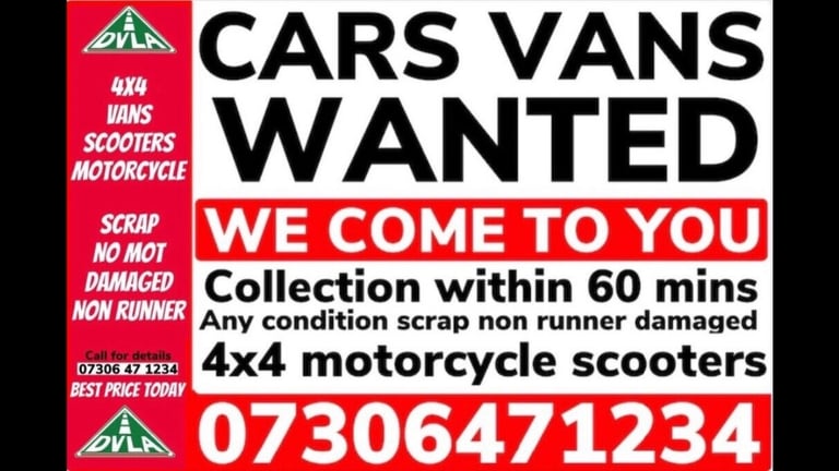 ♻️‼️ WANTED CAR VAN BIKE CASH TODAY SELL MY SCRAP NON ULEZ DAMAGED VEHICLE  COLLECT TODAY | in North London, London | Gumtree