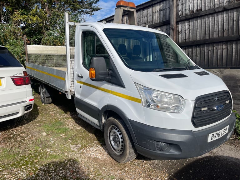 FORD TRANSIT FLAT BED WITH TAIL LIFT 2.2 LWB 2016 £4605 NO VAT