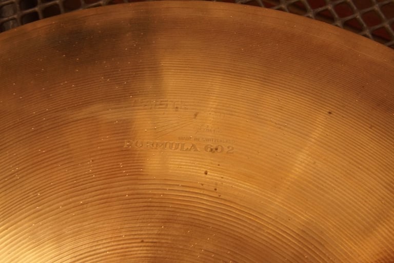 PAISTE FORMULA 602  14 INCH SOUND EDGE  HI HAT CYMBALS - PAIR - PRE-SERIAL - 60'S