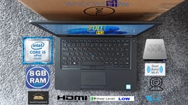 Dell 14" FULL-HD Core i5 8GB 256GB Backlit Keybrd Laptop BOXED