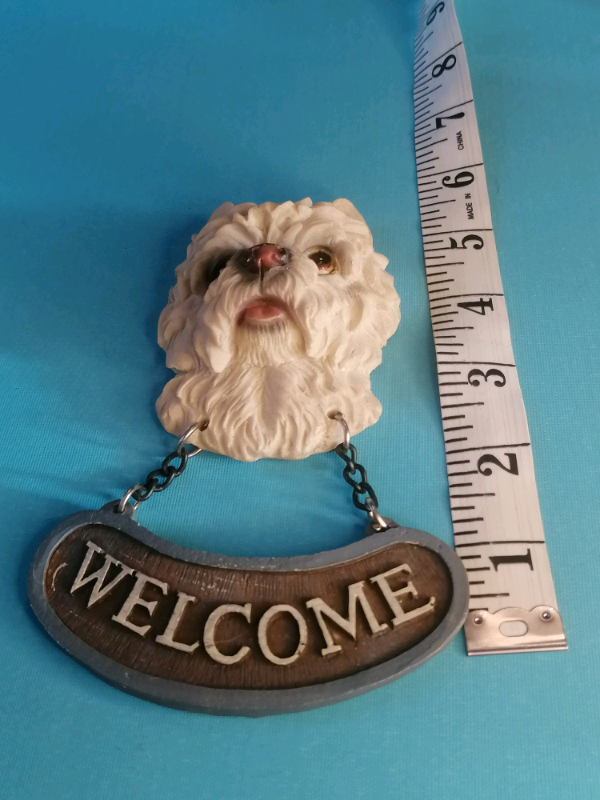 5,5 inch. (welcome). Dogs sculpture. 