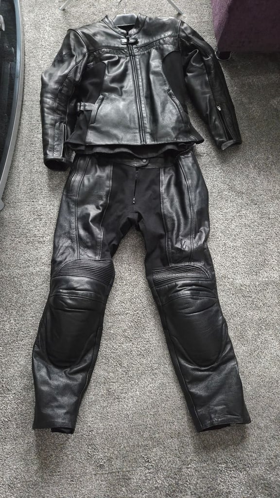 Ladies Leather Motorcycle Jacket and Trousers 