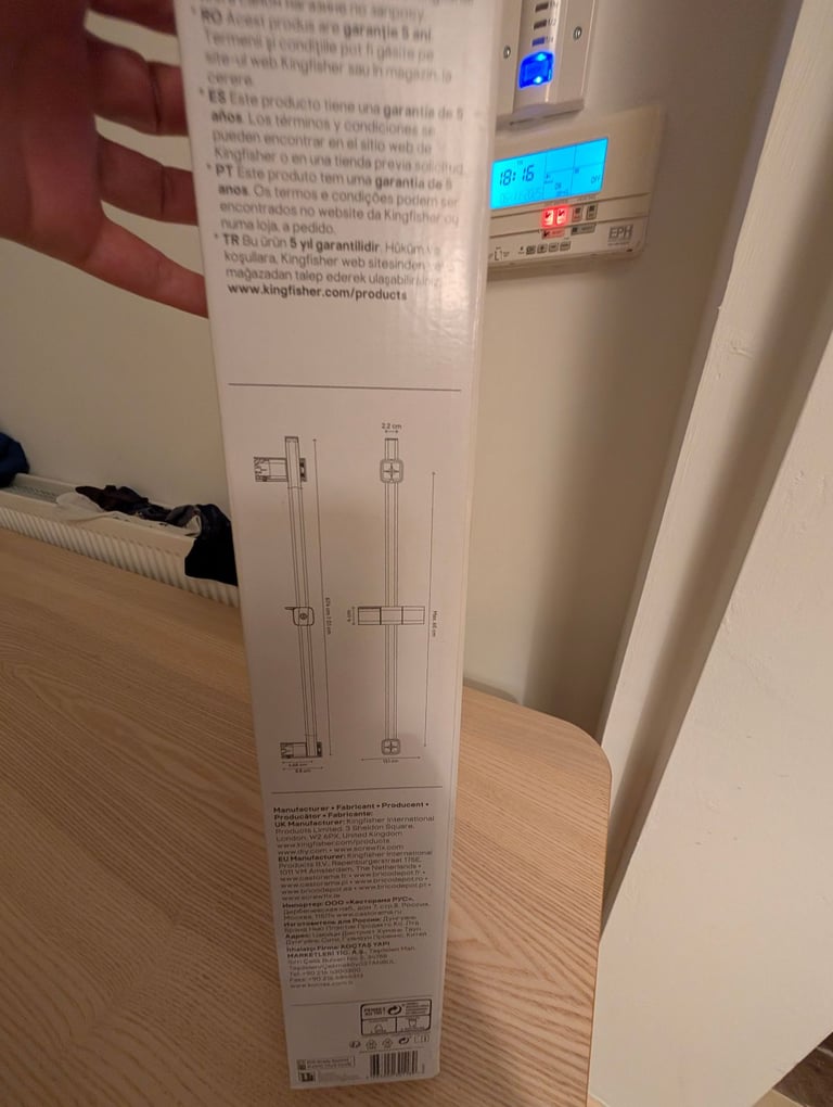 image for Teesta shower rail riser