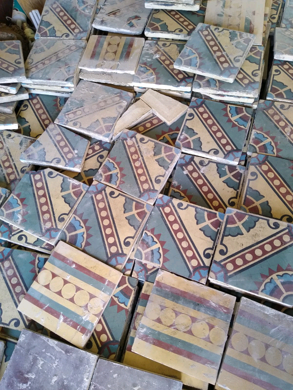 image for Victorian encaustic floor tiles