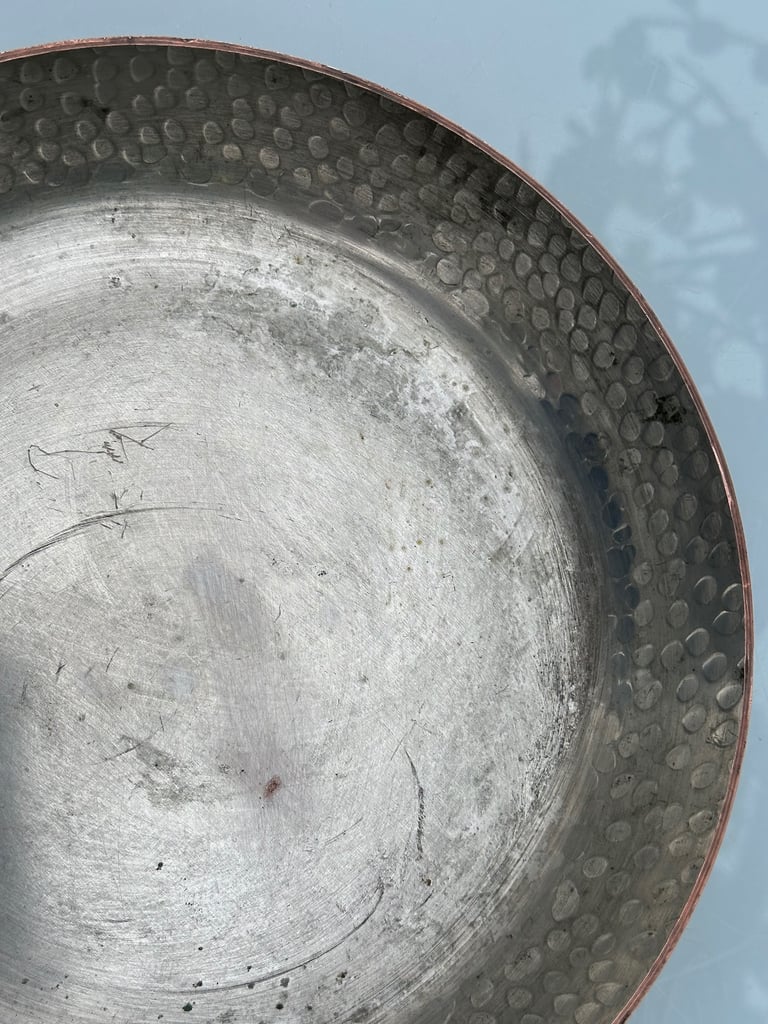 VINTAGE FRENCH COPPER FRYING PAN, 24cm, SBS GRANDE CUISINE FABRICATION FRANCAIS - WILL POST!