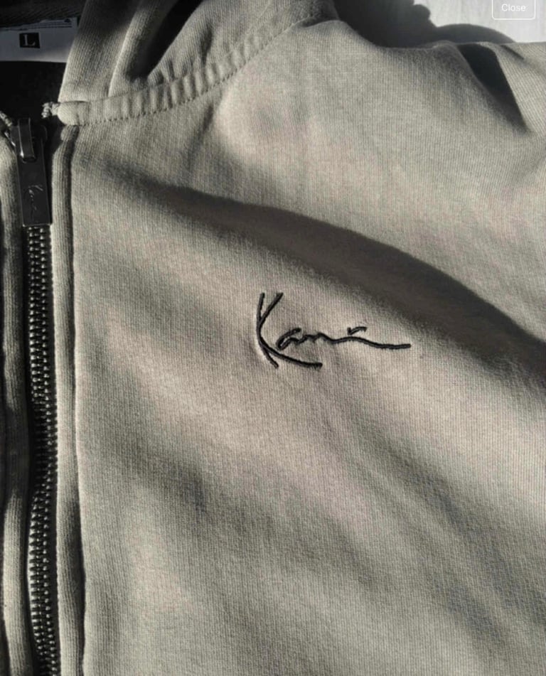 Karl Kani small signature washed os dragon full zip hoodie size L/12