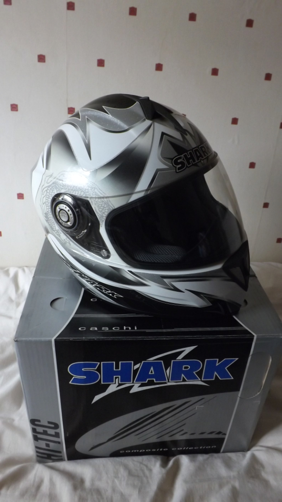 Shark RSI Shuriken motorcycle helmet Size S 58 (new) £50 & second hand one £25 Stoke-on-Trent  