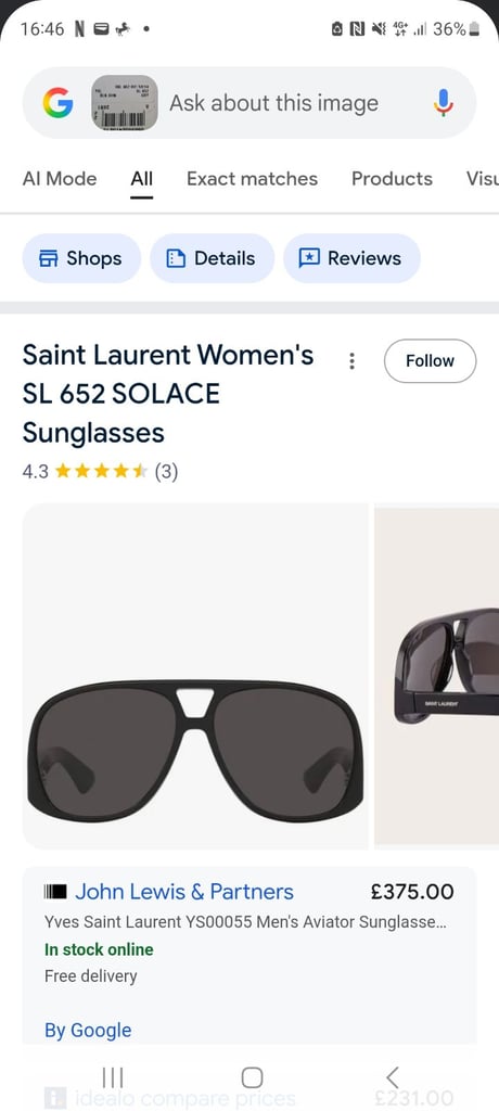 image for Saint Laurent SL 652