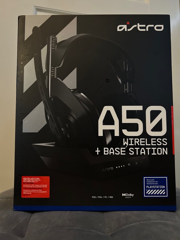 Astro A50 wireless headset and base station