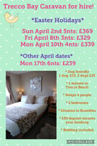 image for Easter hols break at Trecco Bay: Sun April 2nd 5 nights just £349