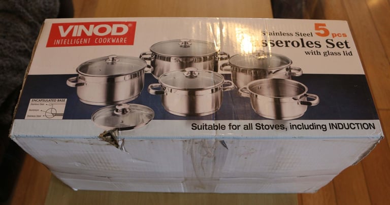 image for 5 PIECE CASSEROLE SET BRAND NEW QUALITY PRODUCT bargain
