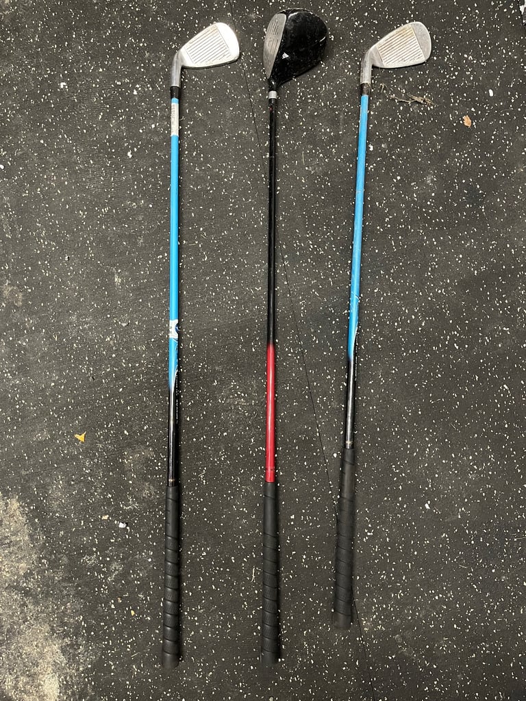 Three kids golf clubs 