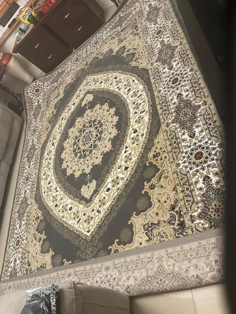 Isfahan turkish rugs grey size 340x240cmThe finest rugs in all Uk £165