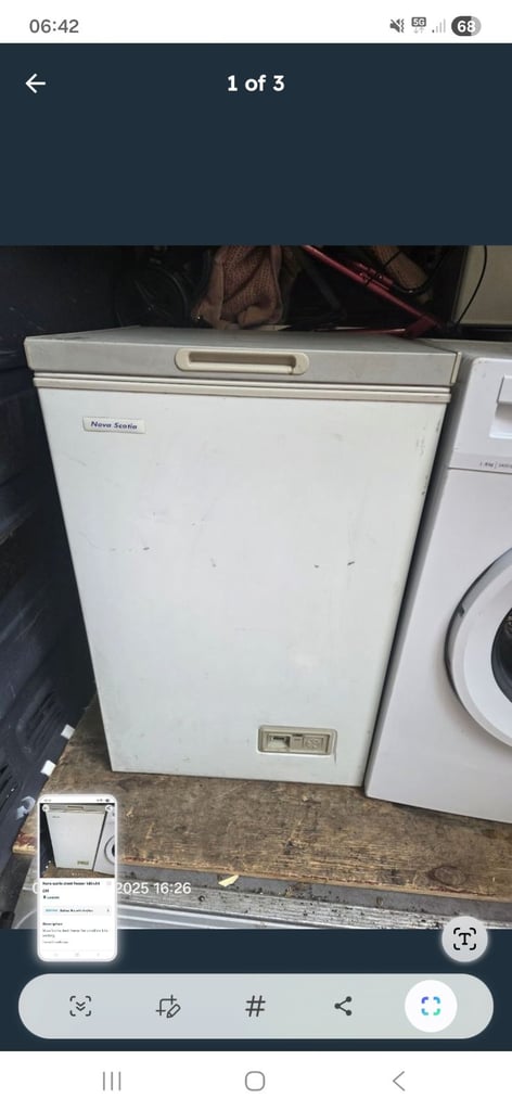 Nova Scotia chest freezer 