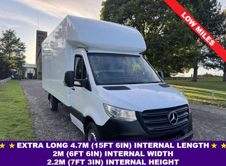 2022 Mercedes-Benz Sprinter 2.0 315di 3.5t. LWB 4.7m. Luton Box Van Diesel Euro 6 150ps Luton Van...