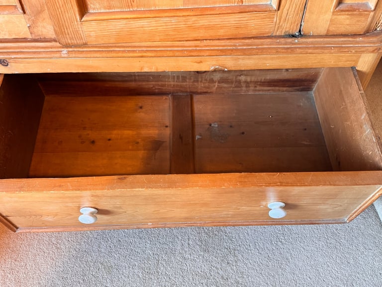 Antique pine large wardrobe **SOLD**