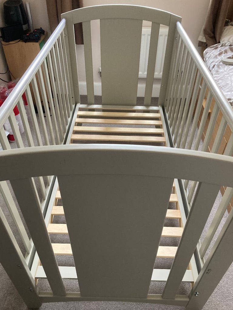 image for Mamas and papas cot bed and matching wardrobe in grey