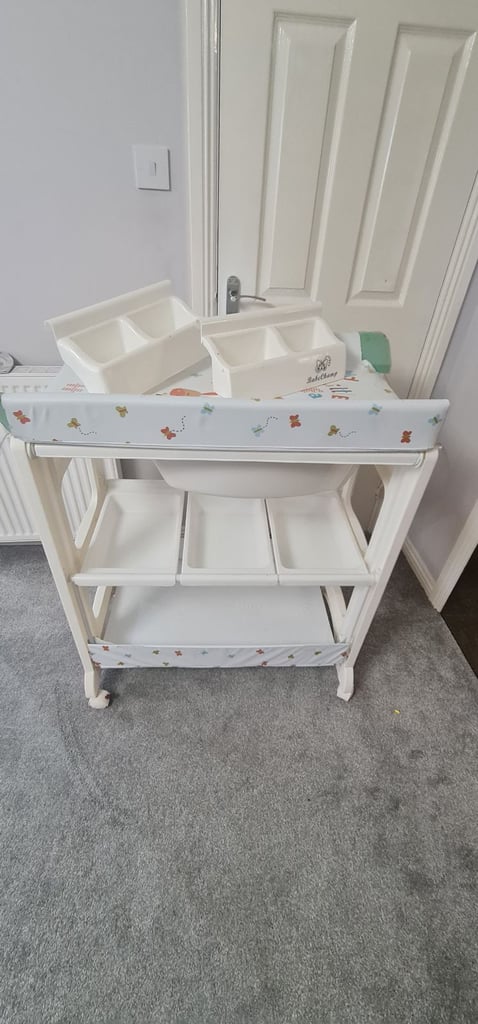 Baby changing and bathing station