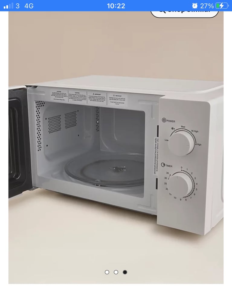 Brand New Cream Manual Microwave £30