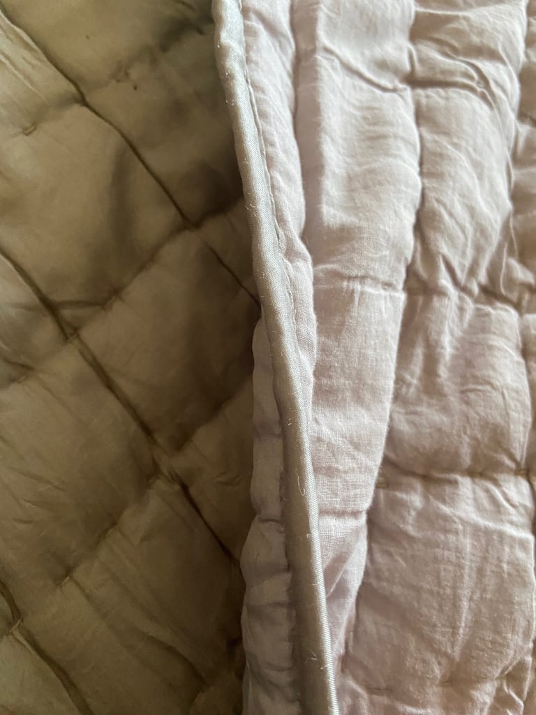 100% Grey silk bedspread Heals