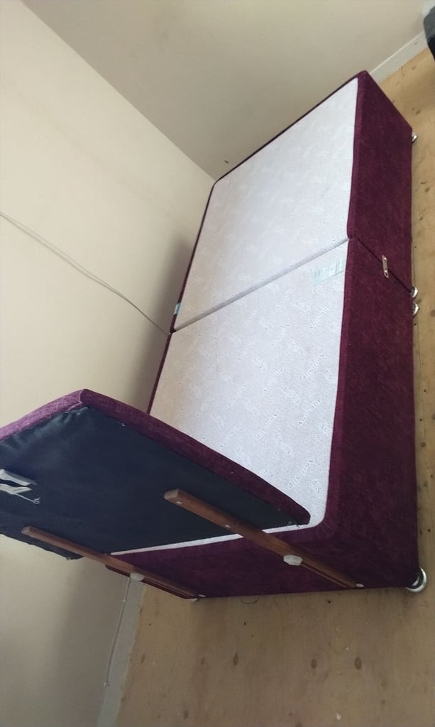 Single bed and headboard