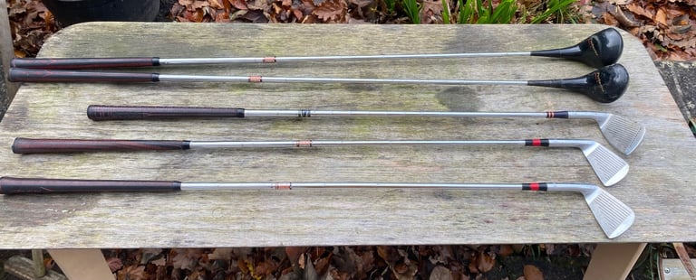 image for Old golf clubs Tony jacklin parbuster John letters irons wood wedge 