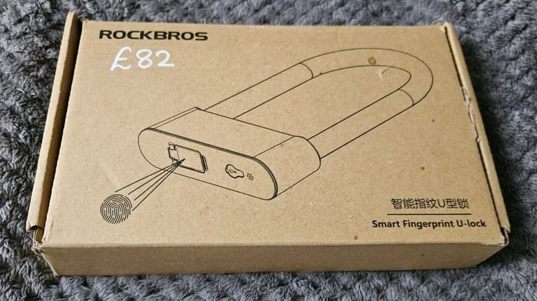 RockBros Bicycle Locks Bluetooth Electronic Fingerprint Anti-theft Rechargeable