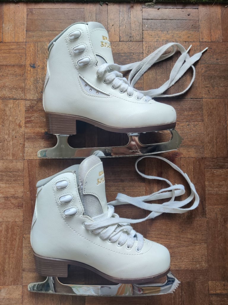 image for Graf ice skating skates size 34, excellent condition 