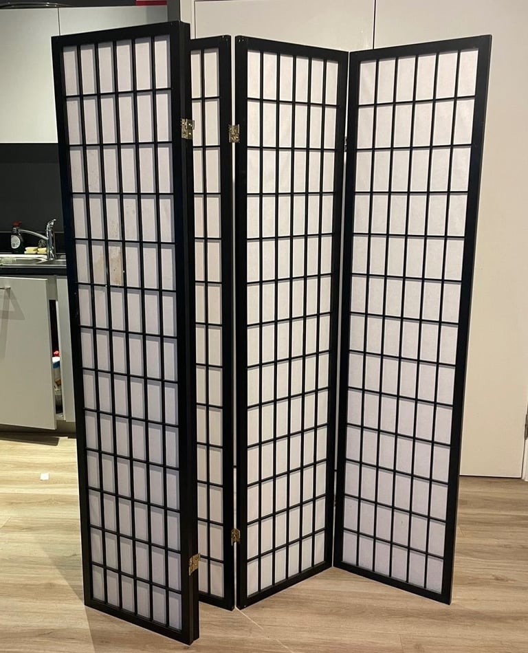 image for  Shoji Folding Room Divider – 3 & 5 Panels Available