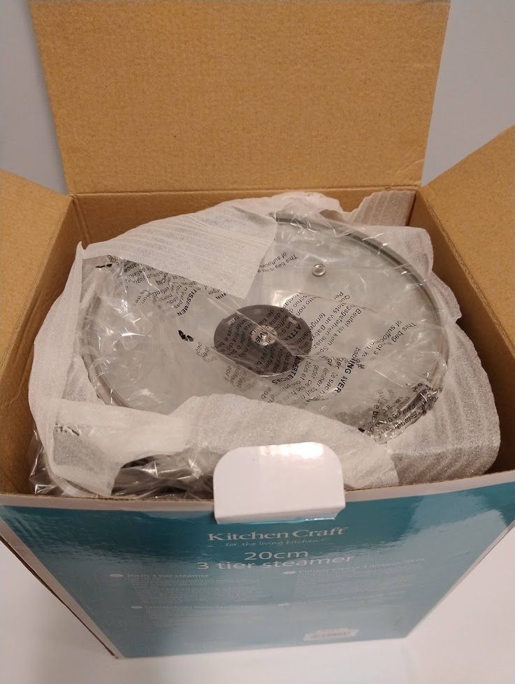 KitchenCraft 3-Tier Stainless Steel Steamer, 20 cm, Unused, in Original Packaging