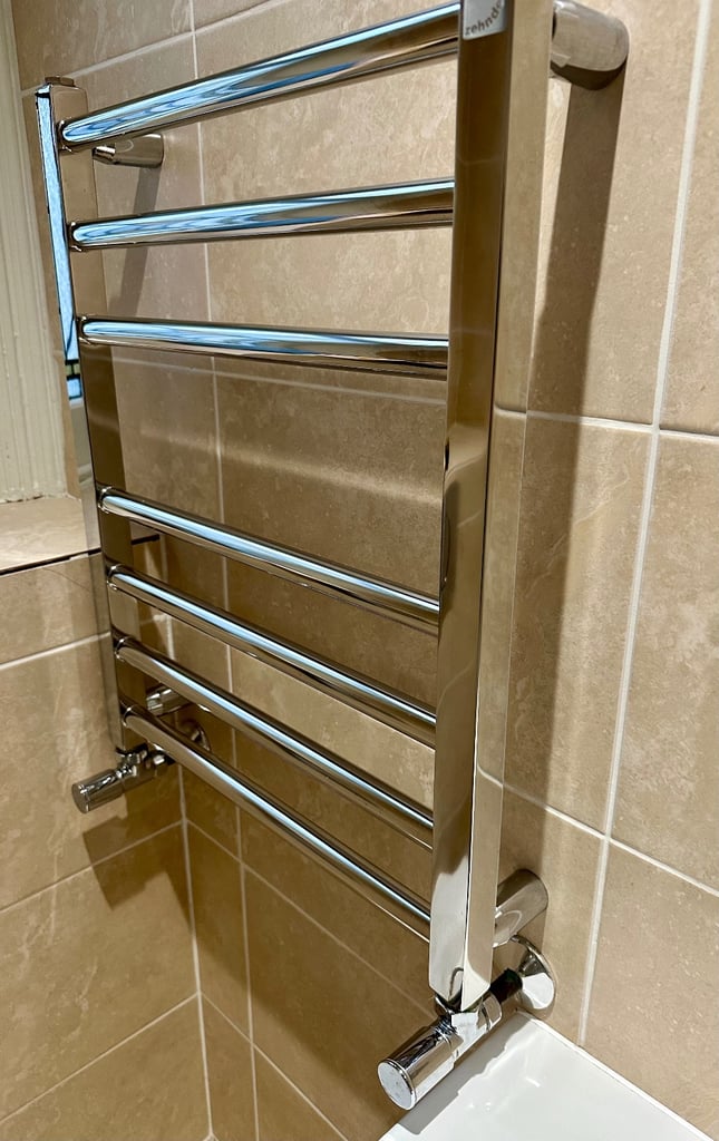 Zehnder towel rail Stainless Steel polished