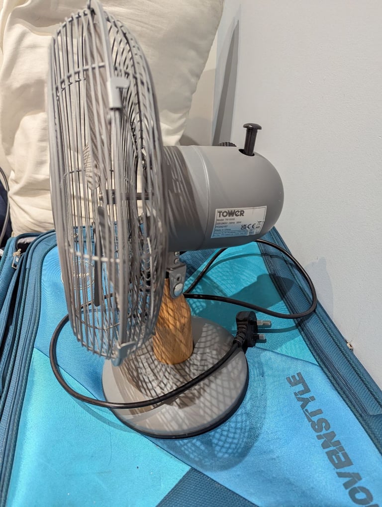image for Tower Table Fan 35W, Metal Body