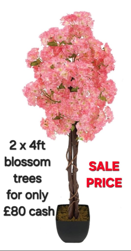 image for 4ft tall artificial blossom trees