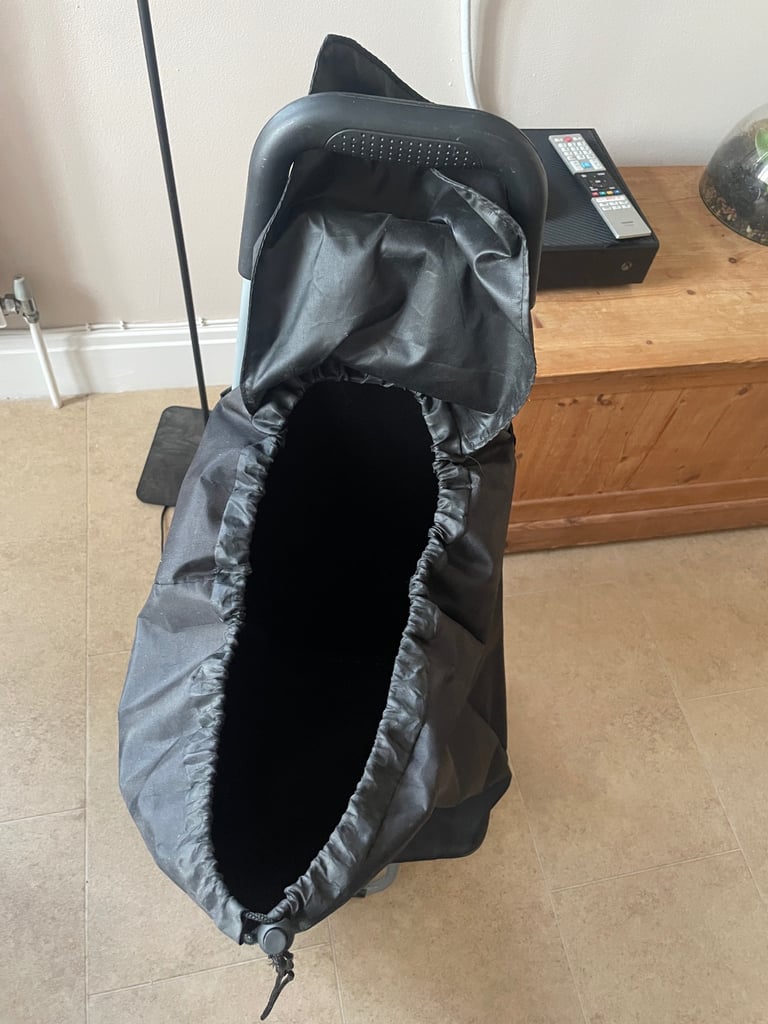 Black Fabric Shopping Trolley