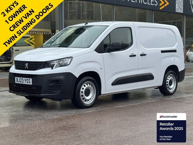 2023 Peugeot Partner 850 1.5 BlueHDi 100 Professional Prem + Crew Van PANEL VAN DIESEL Manual